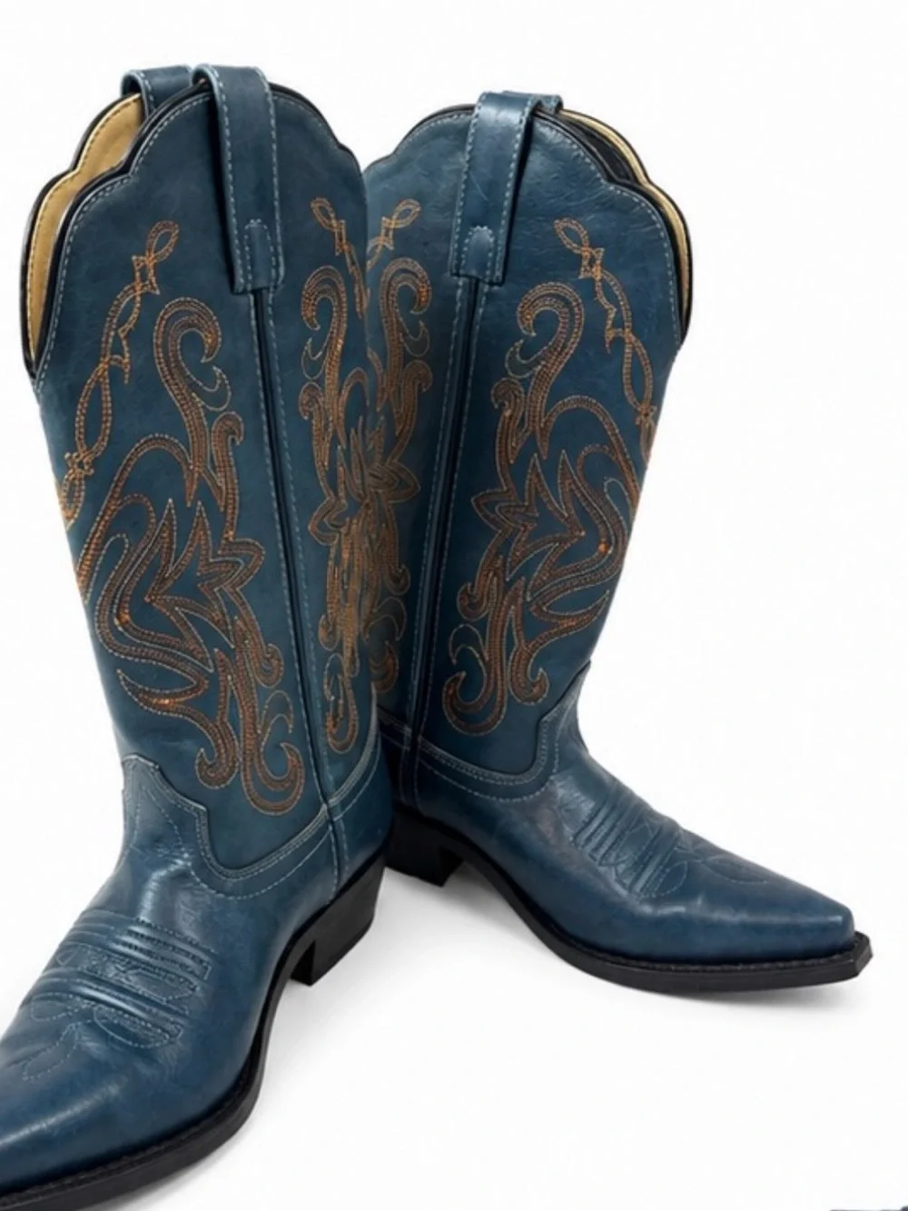 Smoky Mountain Boots Women's Over-the-Knee Western Boot in Teal